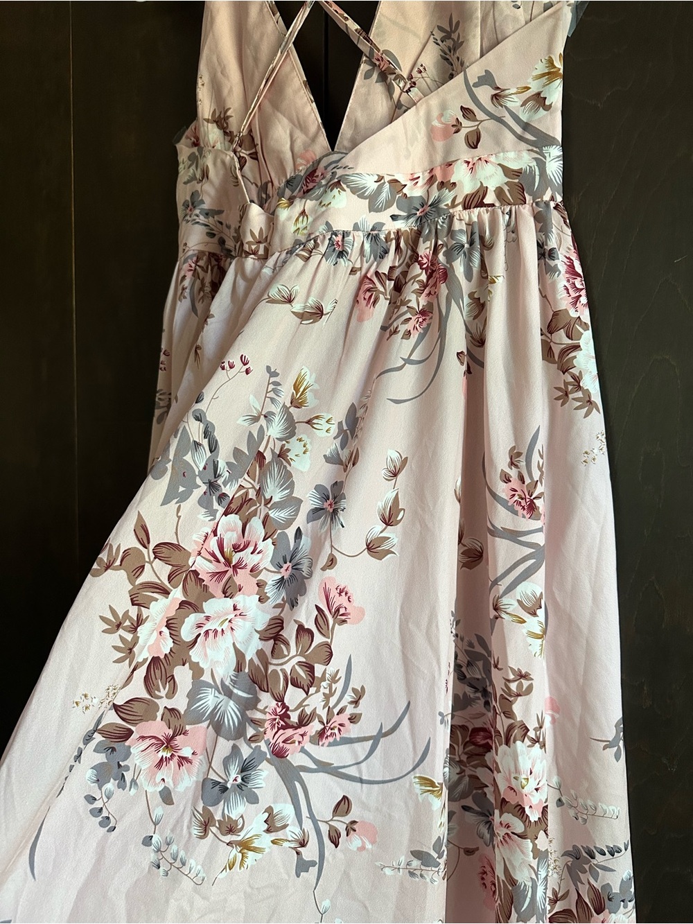 SHEIN Light Pink Floral Maxi Dress - Picture 4 of 10